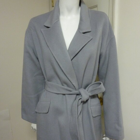 Theory Wool & Cashmere-Blend Robe Long Coat - Picture 7 of 10